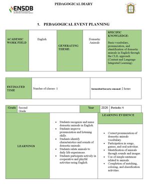 Lesson Plan Clil Jennifer Perez