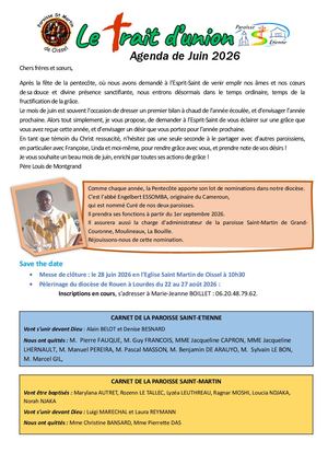 Agenda Juin 2026