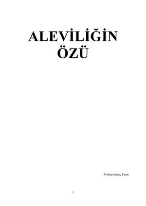 Aleviliğin Özü