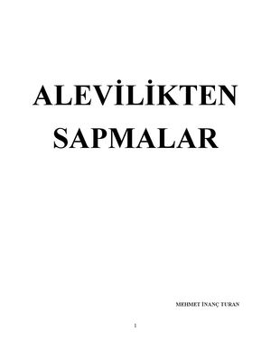 Alevilikten Sapmalar