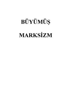 Büyümüş Marksizm