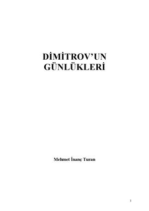 Dimitrov'un Günlükleri