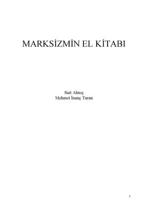 Marksizmin El Kitabı