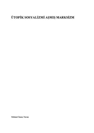 Ütopik Sosyalizmi Aşmış Marksizm