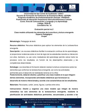 Instrumento De Evaluación Parcial Ii 1