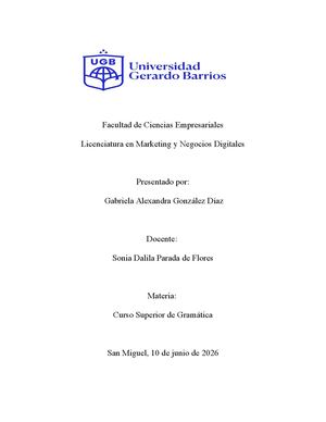 Bloque 3 Curso Superior De Grámatica