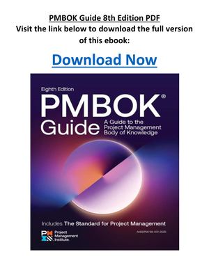 PMBOK Guide 8th Edition PDF