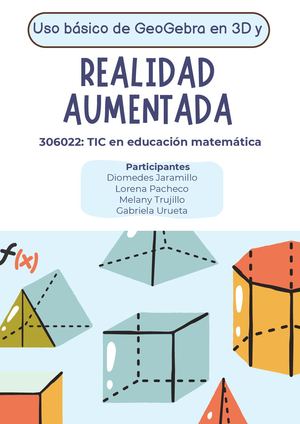 Taller #1 Uso Básico De Geo Gebra En 3d Y Realidad Aumentada