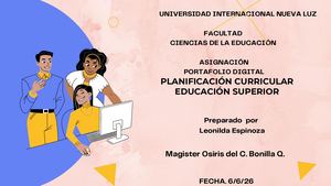 Planificación Curricular