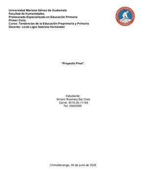 Proyecto Final