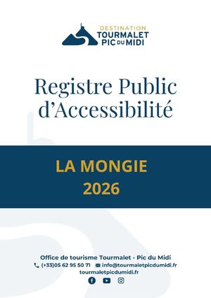 Registre Public d’Accessibilité - BIT La Mongie