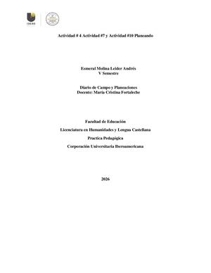 Diario De Campo, Planeaciones Y Asistencia (4)