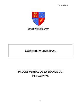 Pv Conseil Municipal 21 04 26