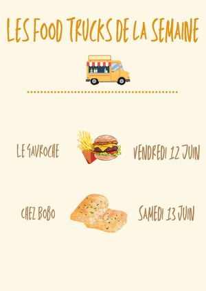 LES FOOD TRUCK DE LA SEMAINE