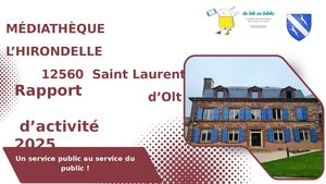 Saint Laurent d'Olt édiathèque rapport activité synthétique 2025