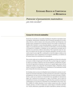 Estaándares Básicos De Aprendizaje