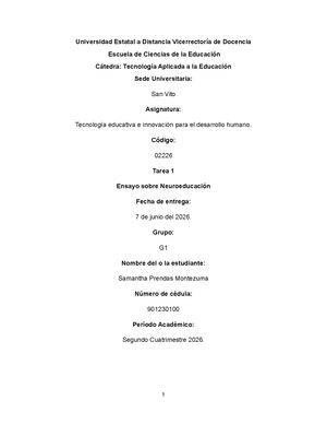 Tarea 1 Ensayo Samantha Prendas Montezuma