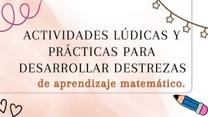 Destrezas de Aprendizaje Matemático