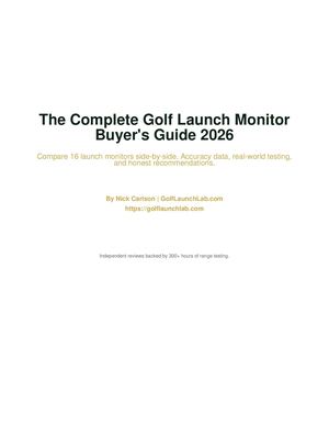 Golf Launch Monitor Guide 2026
