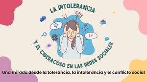 Convivencia en Red: Tolerancia, Intolerancia y Conflicto Social