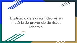 Explicació Dels Drets I Deures En Matèria De Prevenció De Riscos Laborals