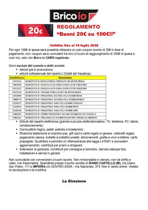 Regolamento Buoni 20€su100€ Premio Vermentino
