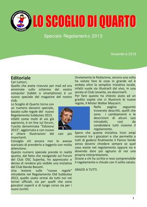 Lo Scoglio Di Quarto Speciale Regolamento