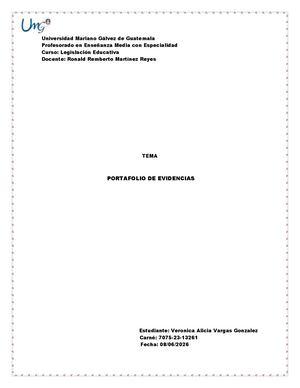 Portafolio De Evidencias Veronica Vargas