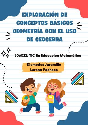 Exploración de conceptos básicos Geometría con el uso de GeoGebra