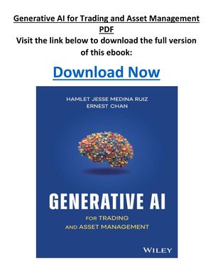 Generative AI For Trading And Asset Management PDF