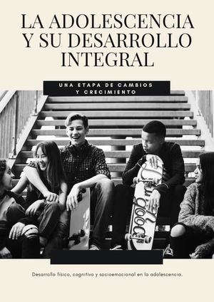 Revista la adolescencia y su desarrollo integral