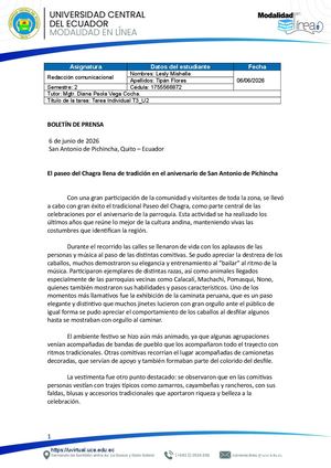 Boletín De Prensa Tarea Individual 3 Lesly Tipán' Contig