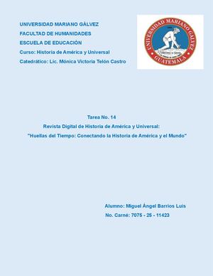 Revista Digital De Historia De América Y Universal