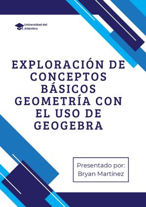 Exploración de conceptos básicos Geometría con el uso de GeoGebra
