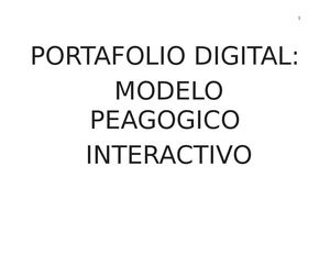 Modelo Pedagogico Interactivo