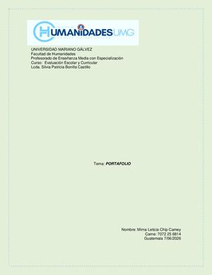 Portafolio De Evaluacion