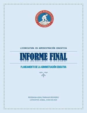Informe Final Planificación