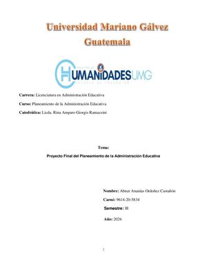 Proyecto Final Planeamiento Educativo