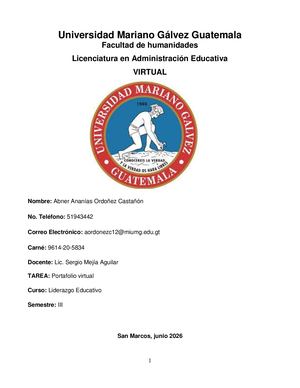Portafolio Liderazgo Educativo