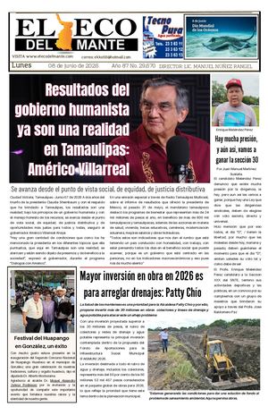 Lunes 08 de junio de 2026