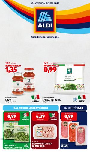 Volantino Aldi Dal 15 Al 21 Giugno 2026