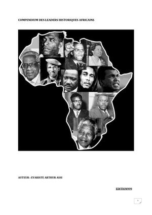 Compendium Des Leaders Historiques Africains