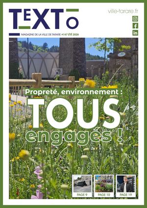 TEXTO - MAGAZINE DE LA VILLE DE TARARE - 147 ÉTÉ  2026