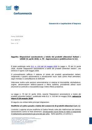 Tutela Prodotti Alimentari Italiani Circolare