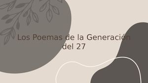 Los Poemas De La Generación