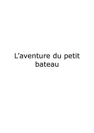 Aventure Petit Bateau