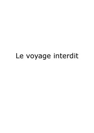 Le Voyage Interdit