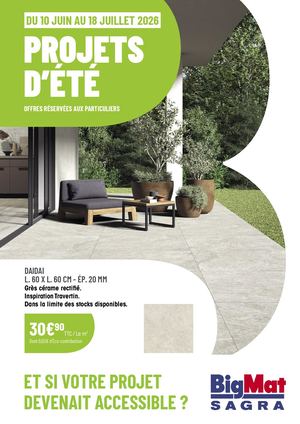 BigMat SAGRA Catalogue Projets Eté 2026