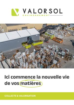 Plaquette Valorsol environnement 2026