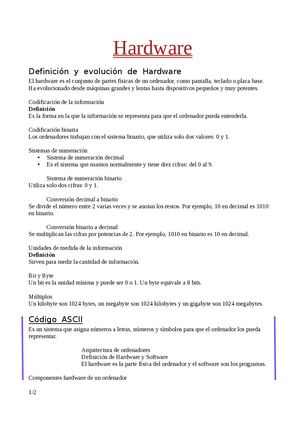 Teoría 1 Hardware